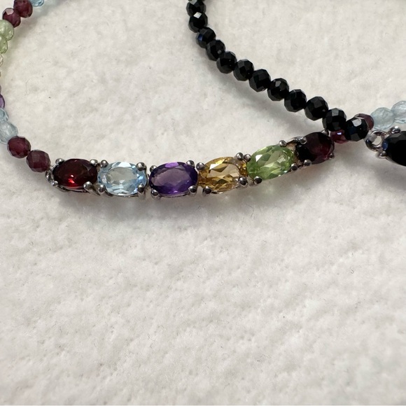 Bundle of two crystal bracelets in 925 sterling silver - Picture 2 of 4